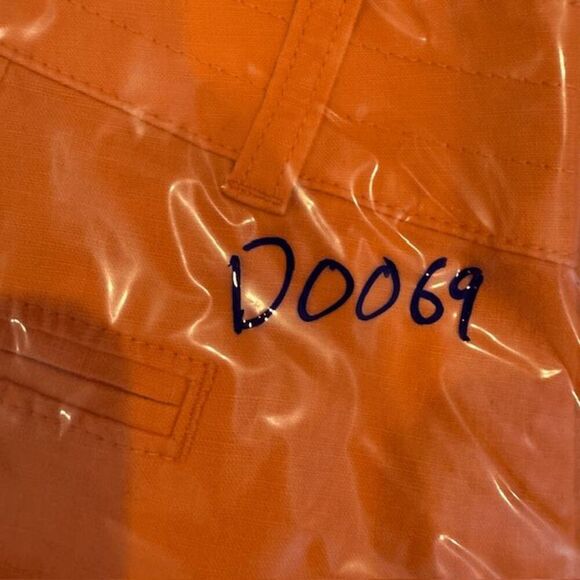 Banana Republic Rio Linen Blend Shorts Bright Mandarin Orange Size 0 - Picture 14 of 14